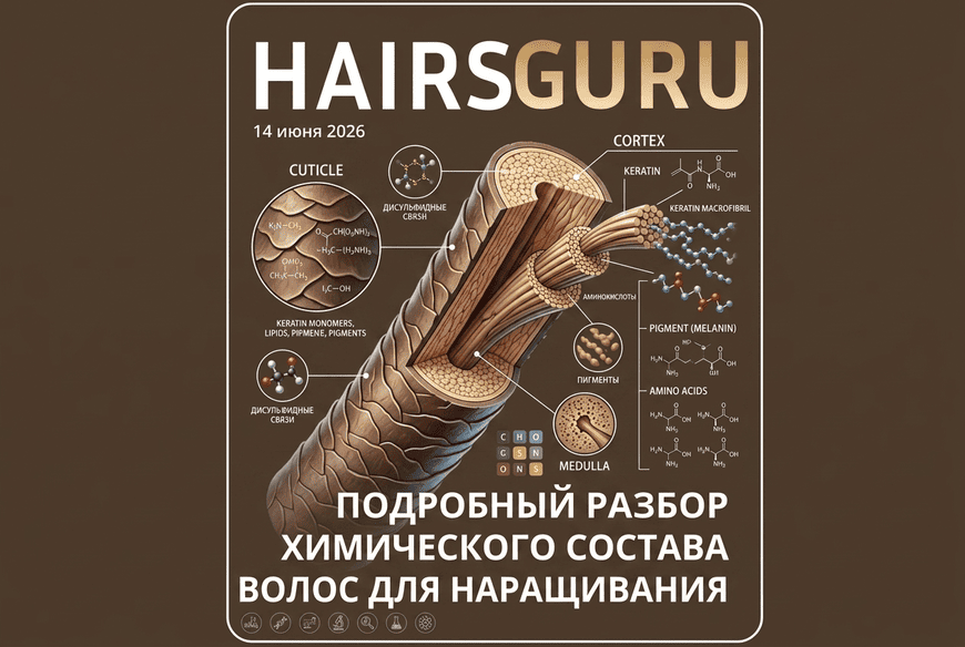Химический состав волос для наращивания